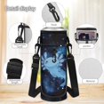 thumbnail image 4 of HUIACONG Galaxy Blue Axolotl Kids Backpack Set 4-IN-1 Ergonomic for Boys Girls Ages 6-8 Detachable Lunch Box Pencil Case Water Bottle Holder Lightweight School Backpack, 4 of 7