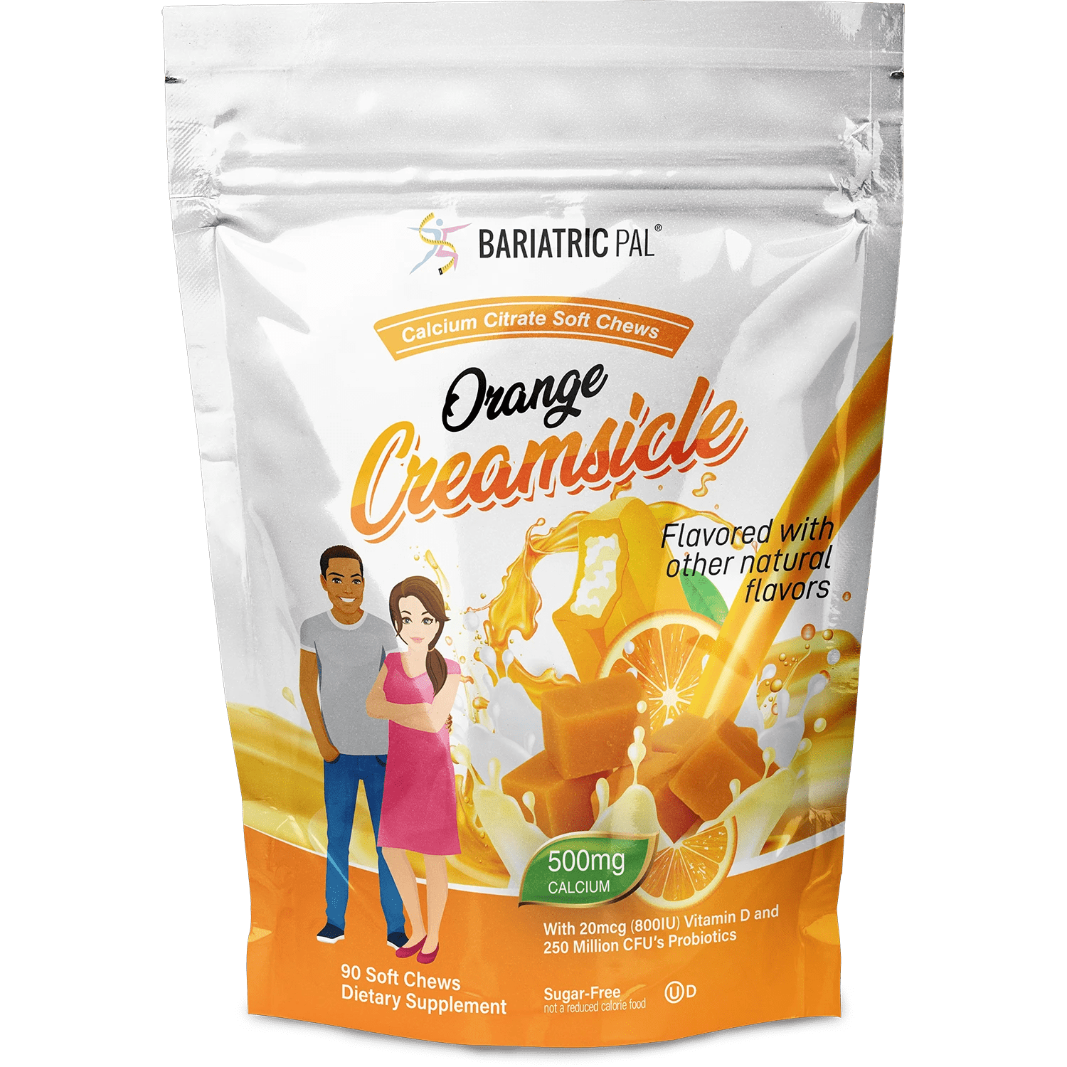 BariatricPal Sugar-Free Calcium Citrate Soft Chews 500mg with Probiotics - Variety Pack