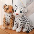 thumbnail image 3 of Michellecmm Snow Leopard Plush Toy Adorable Soft Stuffed Animal Cuddling Dolls for Christmas Holiday Birthday Home Decor, 3 of 8