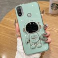thumbnail image 1 of Case For Lenovo K14 Pro Solid Color Soft With Astronaut Bracket Silicone Plating Phone Cover For Lenovo K14 Plus K13 Note Case LXY, 1 of 7