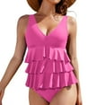 thumbnail image 2 of Conjunto de Bikini de Cintura Alta para las Mujeres Traje de Baño de Eslinga de Control Del Estómago, Corbata de Espalda Crisscross, 2 of 6