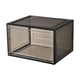 thumbnail image 5 of Caja de almacenamiento de zapatos, contenedor organizador de almacenamiento de zapatos, contenedor de zapatillas visibles a prueba de polvo, vitrina puerta lateral negra, 5 of 8