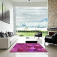 thumbnail image 7 of Ahgly Company Machine Washable Indoor Square Transitional Neon Pink Area Rugs, 5' Square, 7 of 7