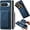 Blue, variant on Magnetic Slim Fit Case for Google Pixel 9 Pro/Pixel 9 2024 with Detachable Credit Card Holder Slot, Scratch Resistant Ultra-Thin Case for Google Pixel 9 Pro. TCK-Retro Purple