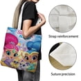 thumbnail image 3 of Shimmer and Shine Bolso de tela con estampado de lienzo para mujer, bolsa de compras reutilizable y estética, con cremallera interior, regalo para mujer,38*45cm., 3 of 6