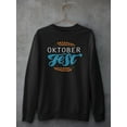 thumbnail image 3 of Oktoberfest Blue Lettering Sweatshirt Women -Image by Shutterstock, Female 4X-Large, 3 of 4