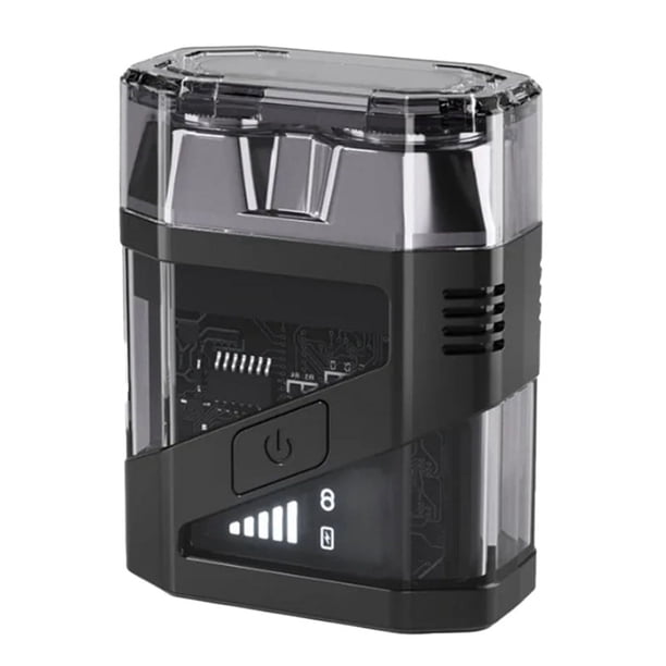 SJ-603 Afeitadora Eléctrica Portátil Flotante Magnética de Doble Cabezal Transparente y para Hombre, Lavable y de Cuerpo Completo