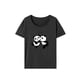thumbnail image 1 of Camiseta básica para mujer Yuyangstore ajuste regular informal cuello redondo poliéster, 1 of 7