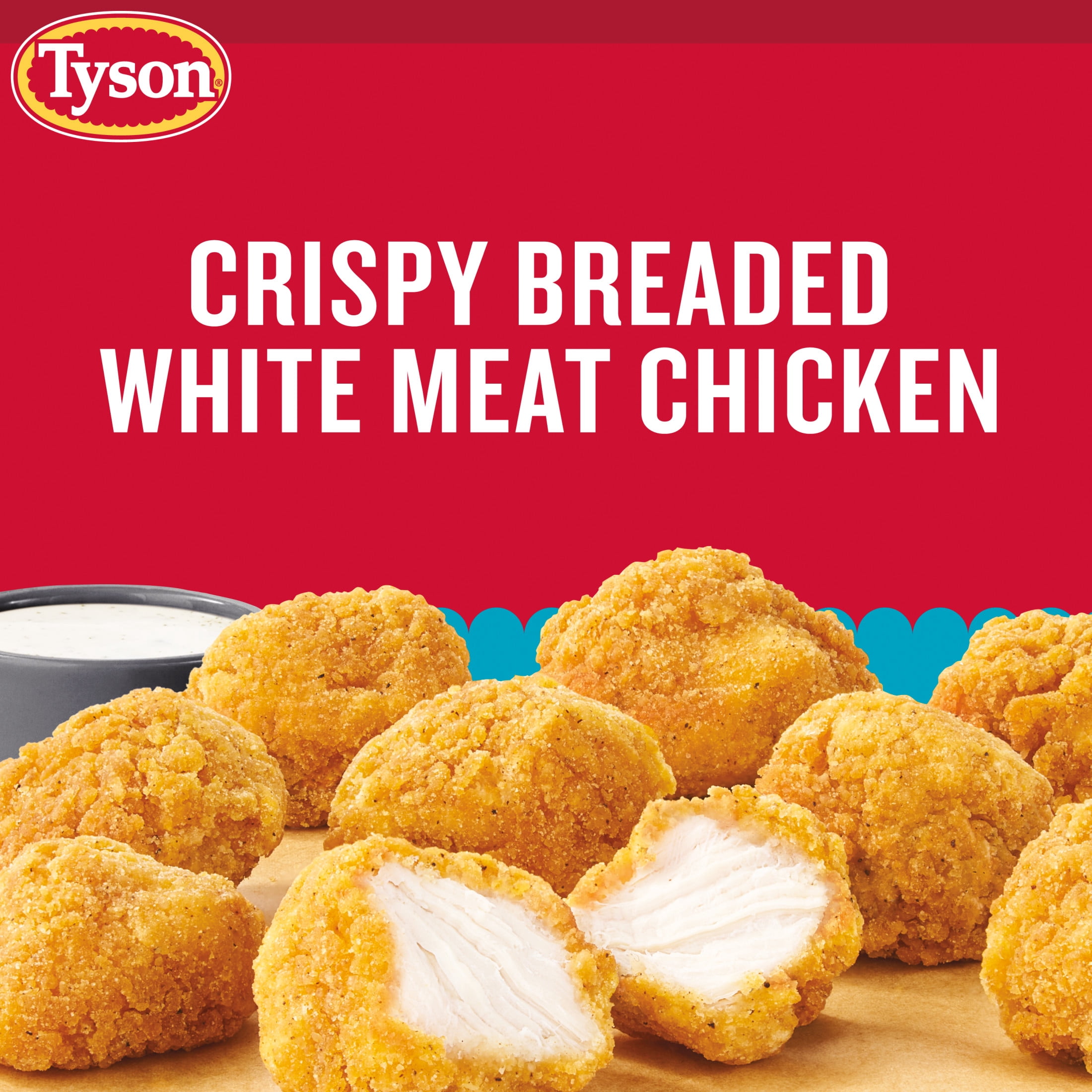 Tyson Any’tizers Crispy Boneless Chicken Nugget Bites, 24 oz (Frozen, Fully Cooked)