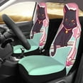 thumbnail image 3 of Fotbe Cats On Broomstick Pattern Automotive Seat Covers for Cars Trucks and SUVs – Car Seat Covers for Front Seats,Protective Seat Covers,Vehicle Seat Covers, Set of 2, 3 of 9
