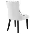 thumbnail image 5 of Modway Regent Solid Wood and Tufted Fabric Dining Chair in White, 5 of 8