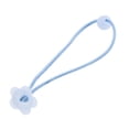 thumbnail image 4 of 100 unidades de coleteros elásticos con forma de cuenco de flores para mujeres y niñas. Azul, 4 of 6
