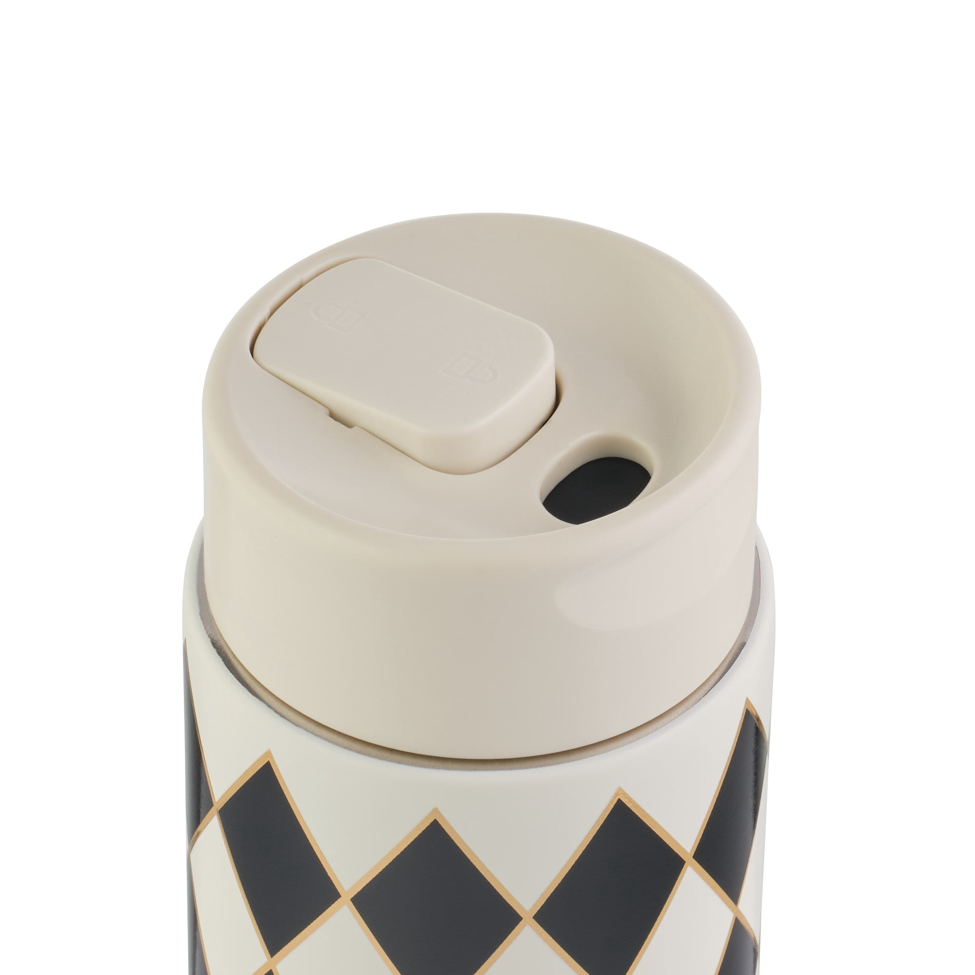 Thyme & Table 22oz Stainless Steel Coffee Tumbler, Black Diamond