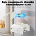 thumbnail image 6 of Paper Towel Rack, Magnetic Kitchen Wall Mount Organizer, No Drill Roll Holder for Paper Towels Plastic Wrap and Cleaning Cloths, Space Saving Counter Storage, 6 of 6