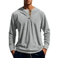 thumbnail image 2 of TAGOLD Men Fall Winter Sweater Tops,Men Casual Fashion V-neck Sleeve Pullover Breathable Shirt Blouse Tops, 2 of 5