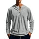 thumbnail image 2 of pstuiky manga larga para hombre, Camisa informal de moda para hombre, con cuello en V y mangas, transpirable camisetas de hombre m, 2 of 8