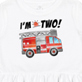 thumbnail image 4 of Inktastic I'm 2 Fire Truck 2nd Birthday Girls Toddler Dress, 4 of 5