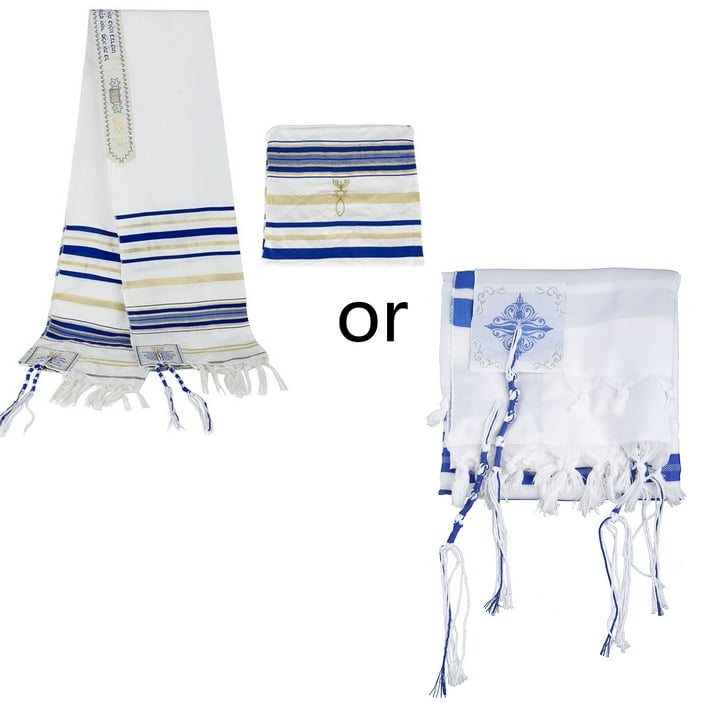 Christian Messianic Tallit Prayer Shawl Blue Tallit Prayer Shawl For Women