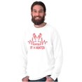 thumbnail image 5 of Heartbeat of a Hunter Cute Long Sleeve TShirt Men Women Brisco Brands X, 5 of 6