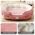 thumbnail image 4 of Mouliraty Self Warming Cat Bed Self Heating Cat Dog Mat, Winter-Warm Thickened Cats Bed All-Season Pet Pad Soft Scallop-Shaped Elliptic Bed Cats and Dog Pet Supplies, Pink, 4 of 6