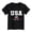 X50 Black, variant on Confree Child Boys 4Th Of July Tshirts Usa Flag Star Striped Printed Short Sleeved Patriotic July 4Th Shirt Summer Festival Casual Comfortable For Boys Tops Size 5-6 Years Black