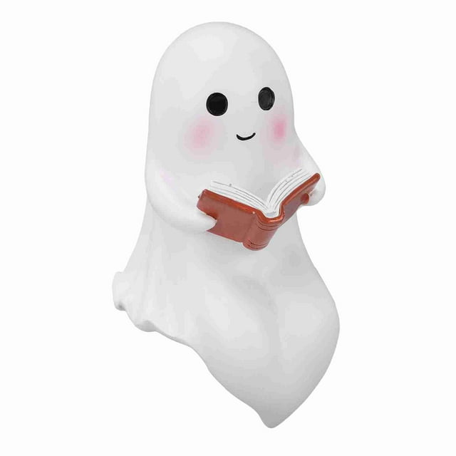 Linda Lámpara De Mesa De Libros De Lectura Fantasma, Luz Nocturna De Noche, Funcionamiento De Baterías, Decoración Festiva única Iluminación Led Suave Para El Dormitorio