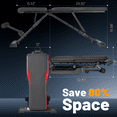 VIBESPARK, Adjustable Weight Bench, 900LBS Capacity, Red - Walmart.com