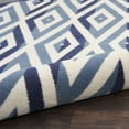 thumbnail image 6 of Nourison Grafix Geometric White/Blue 2'3" x 7'6" Area Rug, (2x8), 6 of 7