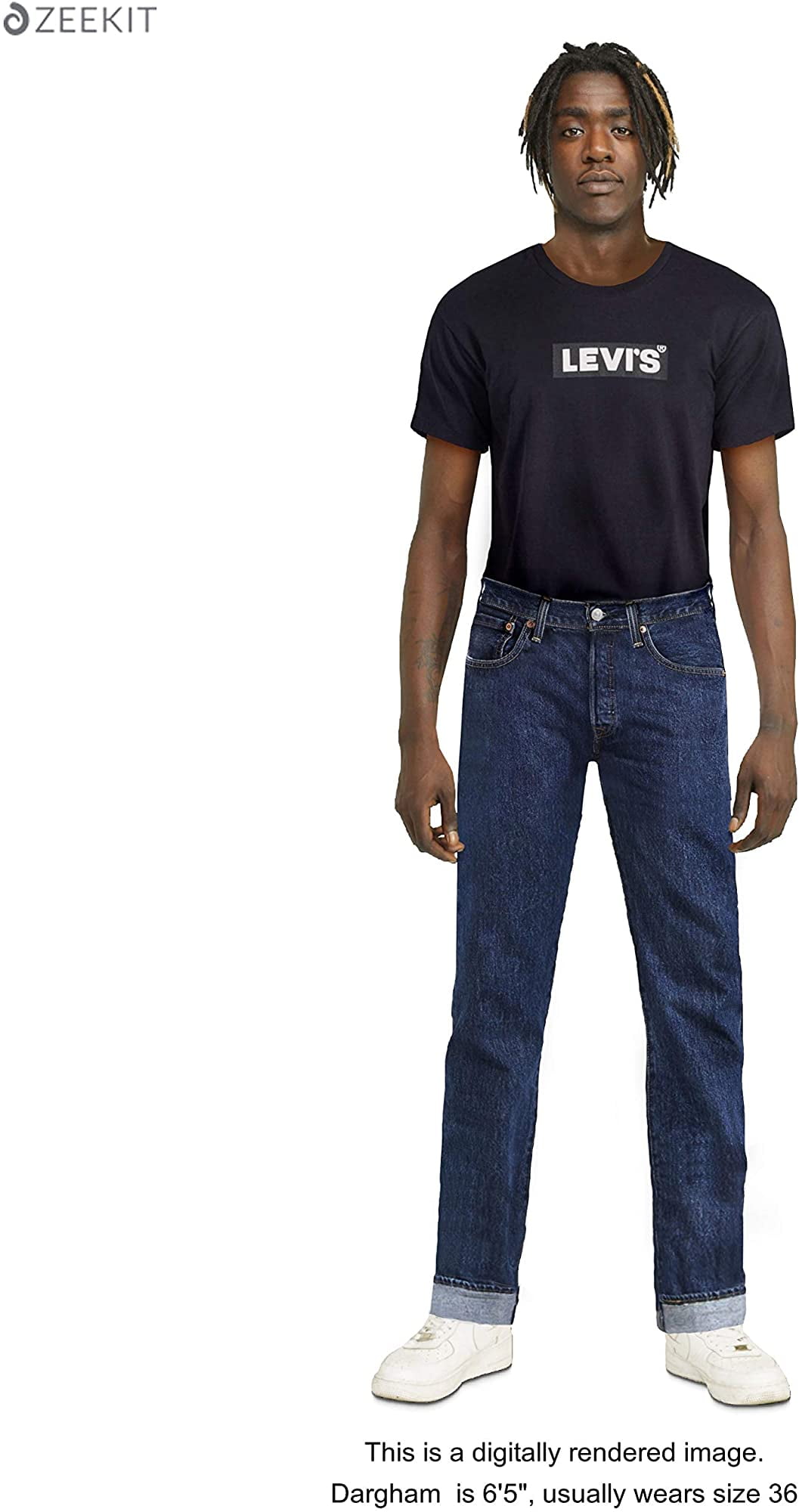 Levi's Mens Classic 501 Denim Straight 