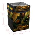 thumbnail image 5 of Saint Patrick's Day Leak-Proof Foldable Car Garbage Can with Lid and Hanging Storage Bag - Mini Trash Can for Car Trash Can, 5 of 6