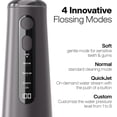 thumbnail image 5 of AquaSonic Elite Rechargeable Water Flosser - 300ml Tank, 4 Tips, Travel Bag, Waterproof (Charcoal), 5 of 6