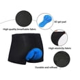 thumbnail image 6 of 2 Pairs Bike Underwear Men 4D Padded Gel Mountain Bike Shorts Breathable Biking Undershorts Black XXXL, 6 of 8