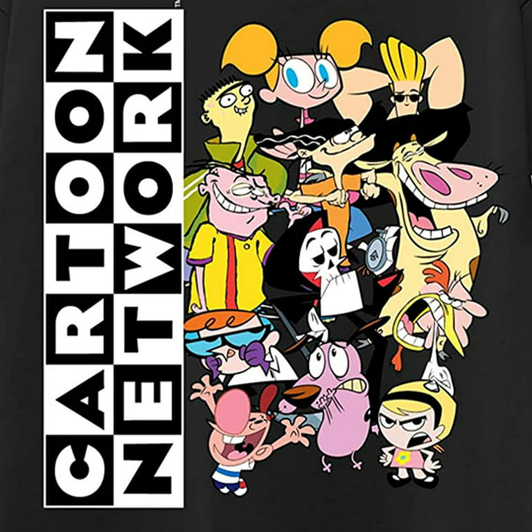  Cartoon Network Mens' Throwback Logo With Characters