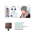 thumbnail image 4 of Upgraded Unisex Knit Bluetooth Beanie Hat/Headband Headphones V4.2 Unique Christmas Tech Gifts Stocking Stuffer w/Built-in Stereo Speakers (Hat w/Fur, Dark Gray), 4 of 7
