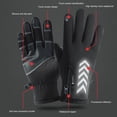 thumbnail image 2 of Guantes unisex con forro polar, calentadores de manos eléctricos impermeables, guantes para deportes al aire libre, 2 of 8
