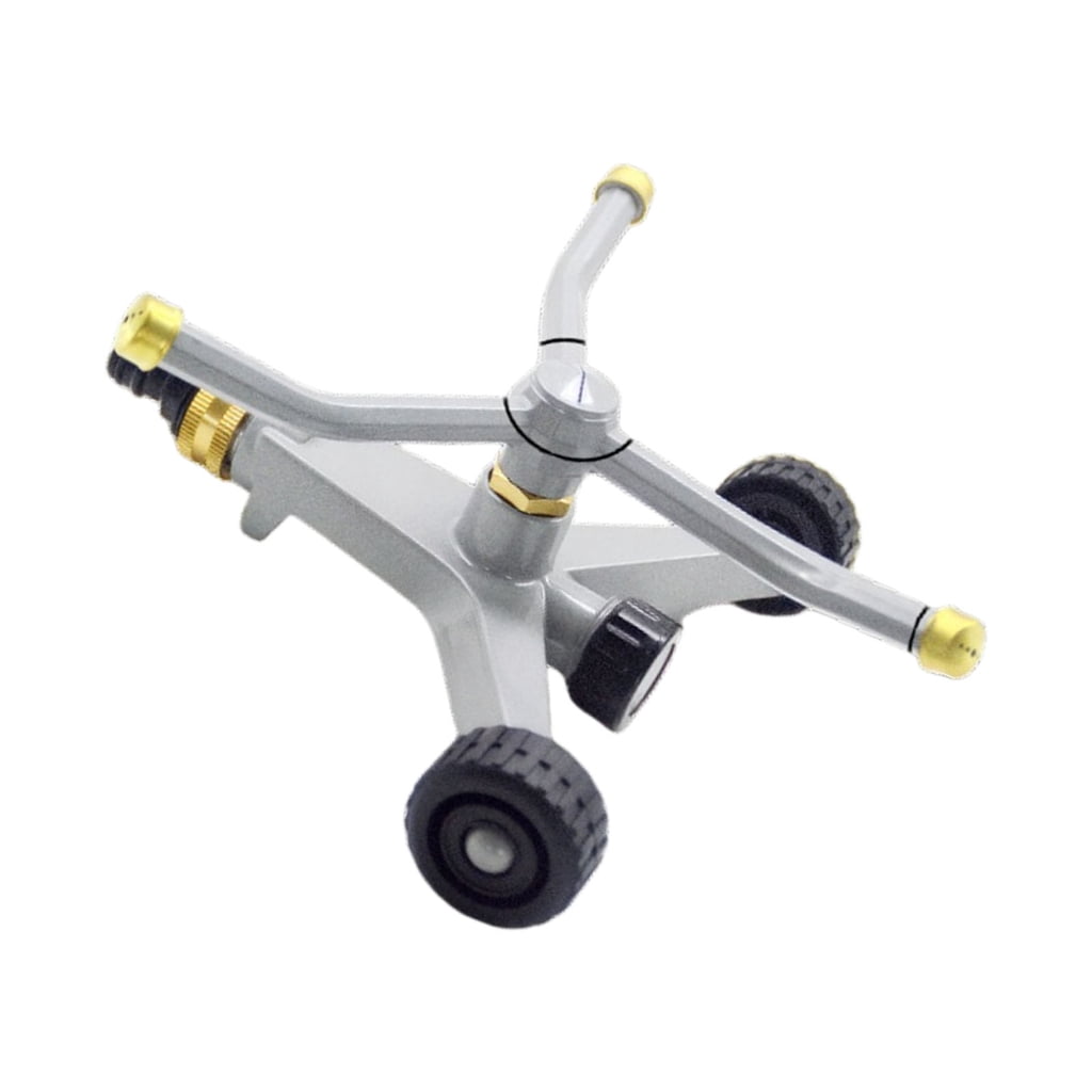Reliable Metal Garden Sprinkler With Moving Base For Efficient Yard Watering