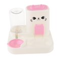 thumbnail image 3 of Alimentador automático para mascotas 2 en 1, contenedor de agua, fácil de limpiar, portátil, multifunción Rosa, 3 of 9