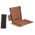 thumbnail image 3 of Asiento de estadio, silla de grada, multifuncional, portátil, plegable, cojín para gradas Marrón, 3 of 8