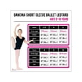 thumbnail image 6 of Dancina Cotton Kids Short Sleeve Ballet Dance Leotard for Girls, 6 of 6