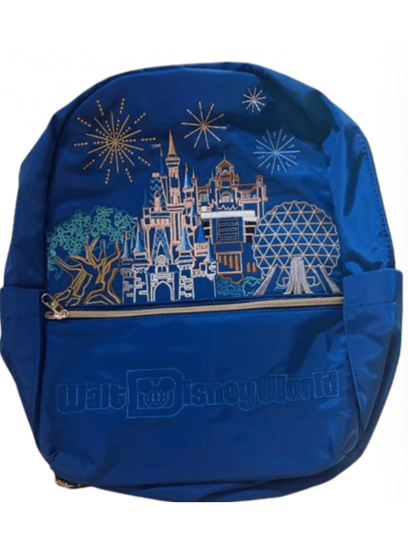Disney Parks Backpack - Walt Disney World Park Icons Blue