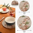 thumbnail image 2 of SKYSONIC Rabbit Flowers Eggs Pot Holders Trivets, 2 Pcs Heat Resistant Trivets,Happy Easter Cotton Thread Weave Mats for Hot Pads Pans Pot Bowl Teapot for Kitchen Decor, 2 of 7