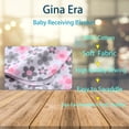 thumbnail image 2 of Gina Era Flannel Receiving Blankets, Baby Swaddle Blankets 100% Cotton 4 Pcs One Size 30 X 30 Inch for Baby Boy or Baby Girl (Style5), 2 of 5