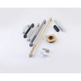 thumbnail image 6 of Schaub And Company 211002-MB Urbano 6" Center To Center Contrast Knurled Modern Square, 6 of 7
