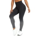 thumbnail image 4 of CROSS1946 Leggings de cintura alta para mujer, pantalones de Yoga sin costuras, mallas de entrenamiento con contorno de sonrisa, mallas de gimnasio con Control de barriga, mallas de Fitness fruncidas, 4 of 5