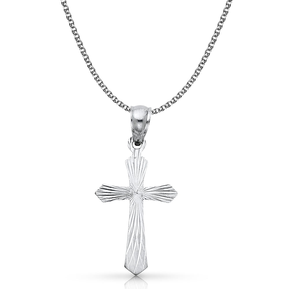 14K Yellow Gold Dolphin Charm Pendant with 1.7mm Flat Open Wheat Chain Necklace