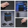 thumbnail image 2 of LEDREM LED Nightstand with 3 Drawers,Adjustable RGB Light Colors and Modes,Modern Bedside Table with Large Storage and Remote,Side Table,Ebony Black, 2 of 6