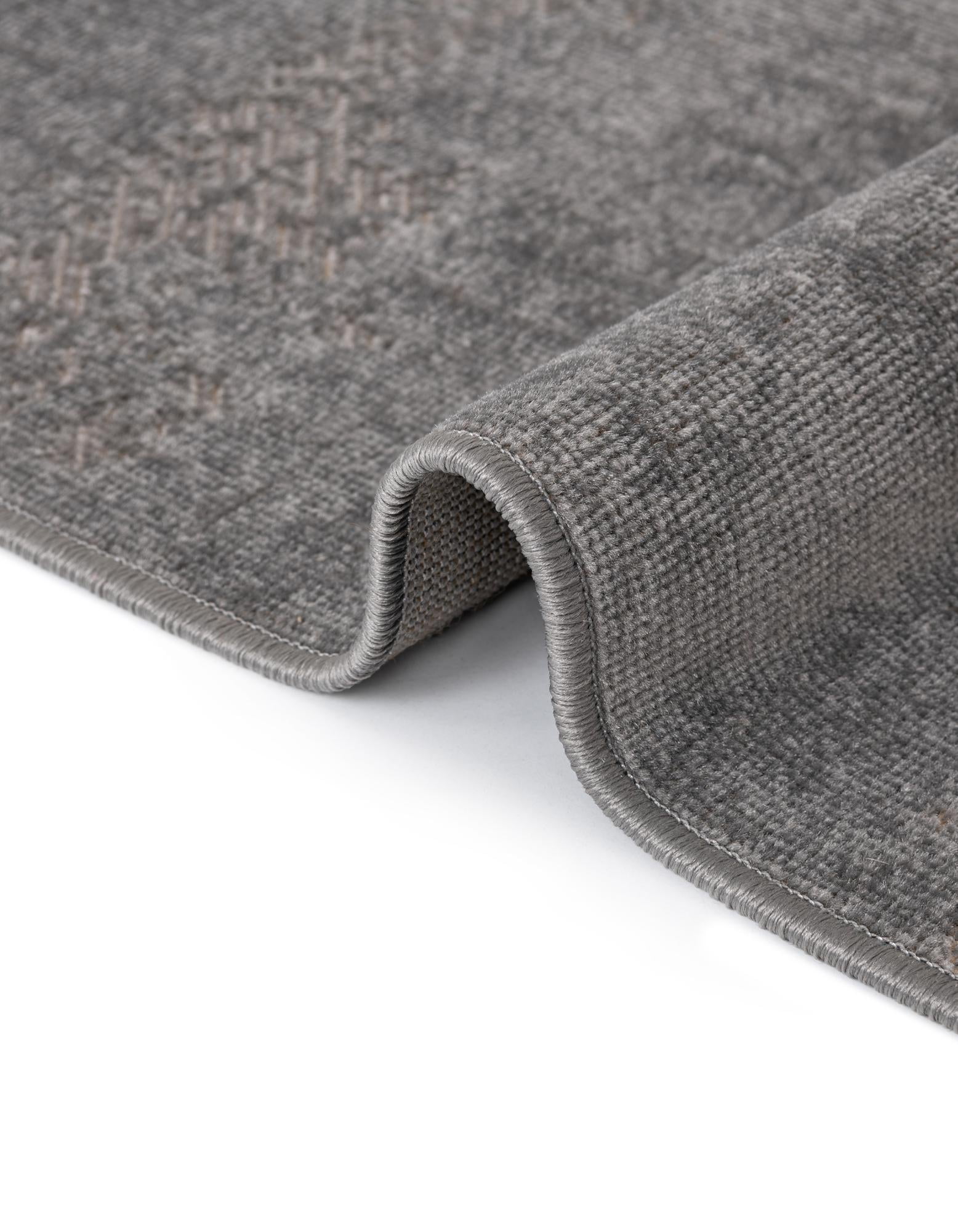 Unique Loom Valencia Collection Area Rug - Seville (5' 3" x 8' Rectangle Gray/Ivory)