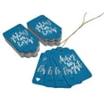 thumbnail image 3 of Inkdotpot Pack Of 100 Real Silver Foil Paper Tags Merry And Bright Christmas Favor Hang Tags, 3 of 6