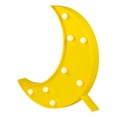 thumbnail image 5 of Northlight LED Lighted Crescent Moon Marquee Wall Art - 9.5" - Yellow, 5 of 7