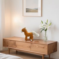 Dolls & Accessories Stuffed Animal Toy Horse Soft Cuddly Doll for Kids Realistic Design Imaginative Play for Children Ages 3 and Up